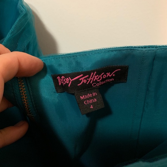 Betsey Johnson turquoise blue tutu dress - Picture 6 of 6